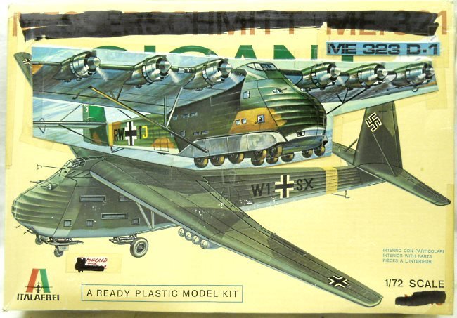 Italeri 1/72 Me-323 D-1 Gigant - 6 Engine Transport (In The Wrong Box), 104 plastic model kit